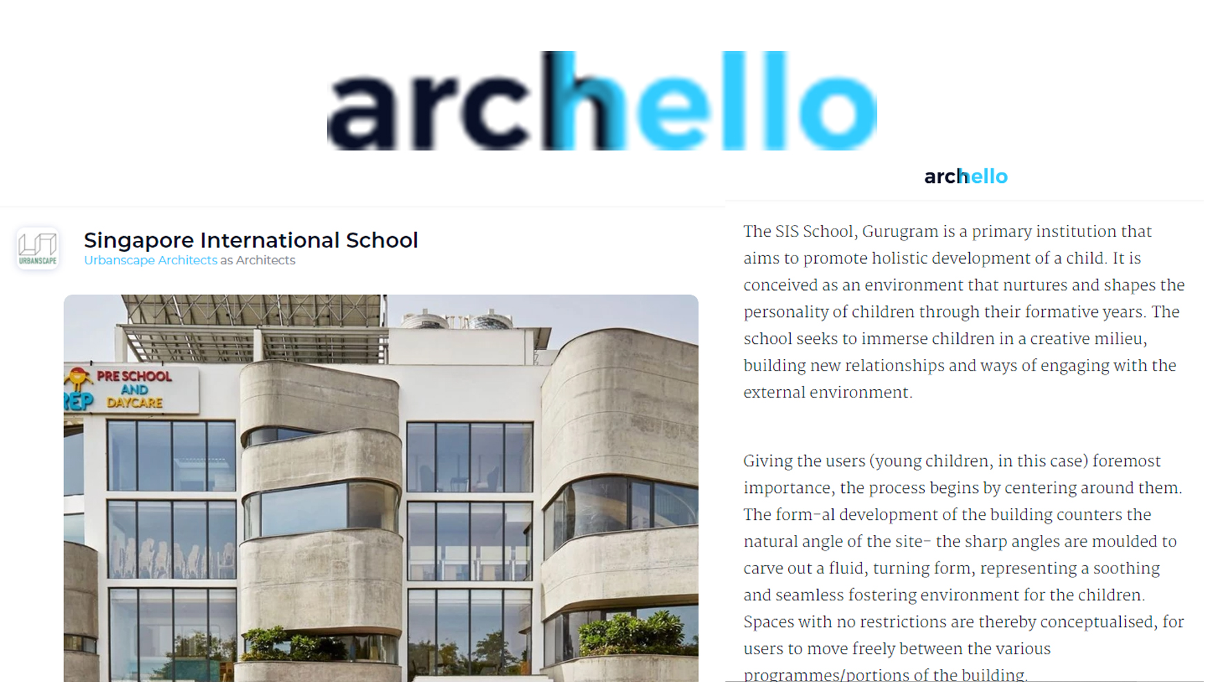 Archello Covers Urbanscape Architects
