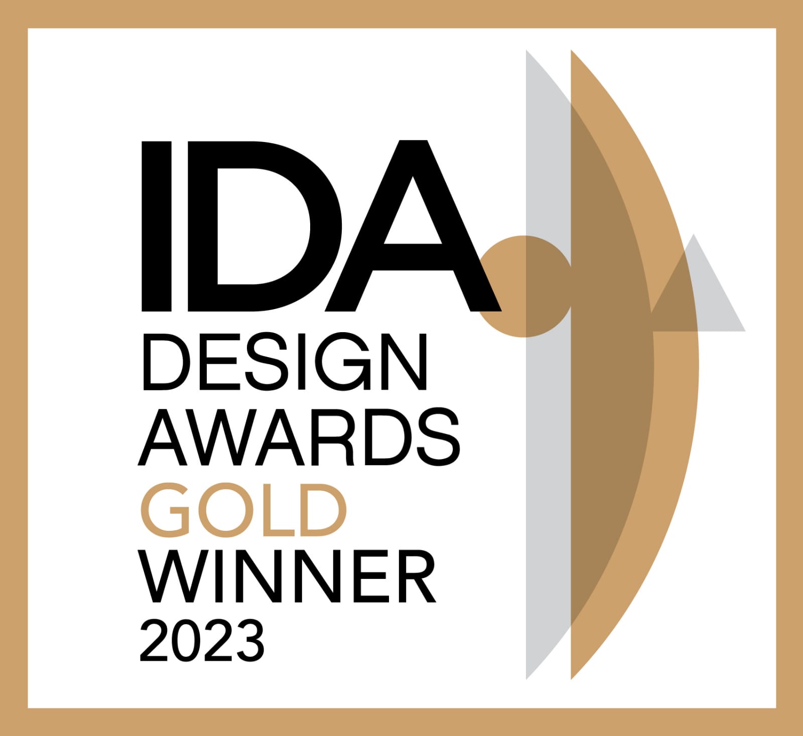 gold winner at IDA design awards
